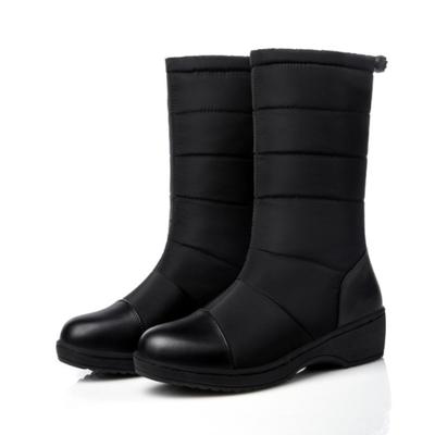 New Winter Warm Snow Boots Outdoor Waterproof Women's Cotton Boots Plush Comfort Warm Female High Top Boots Big Size 35-44