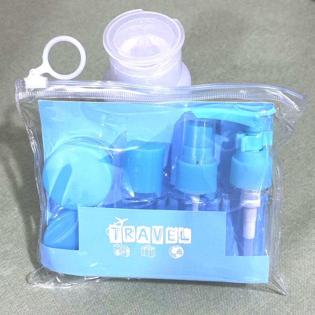 6 Pcs Travel Bottles Set Leak Proof Press Type Refillable Containers For Cosmetics Lotion Cream Liquid Toiletries Storage