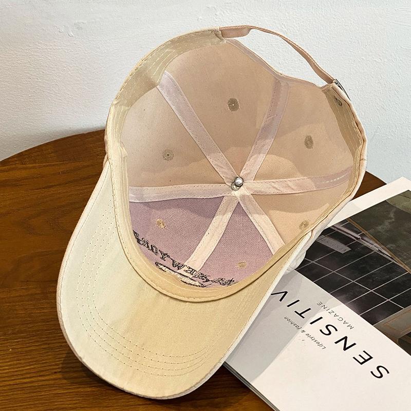 Fashion Embroidery Letters Baseball Hat For Women Men Solid Color Adjustable Sunshade Hats Unisex Outdoor Sports Visors Caps