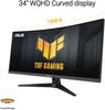 Gebogener Gaming-PC-Bildschirm - ASUS TUF Gaming - 34 Zoll - WQHD - 180Hz - VA-Panel - 1ms - VG34VQ3B