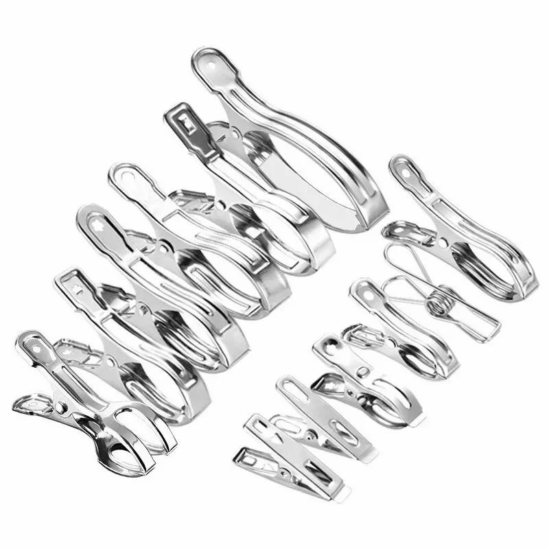 Stainless Steel Washing Clothes Pegs Laundry Hanging Pins Sheet Quilt Holders Windproof Clips Household Clothespin Drying Hanger