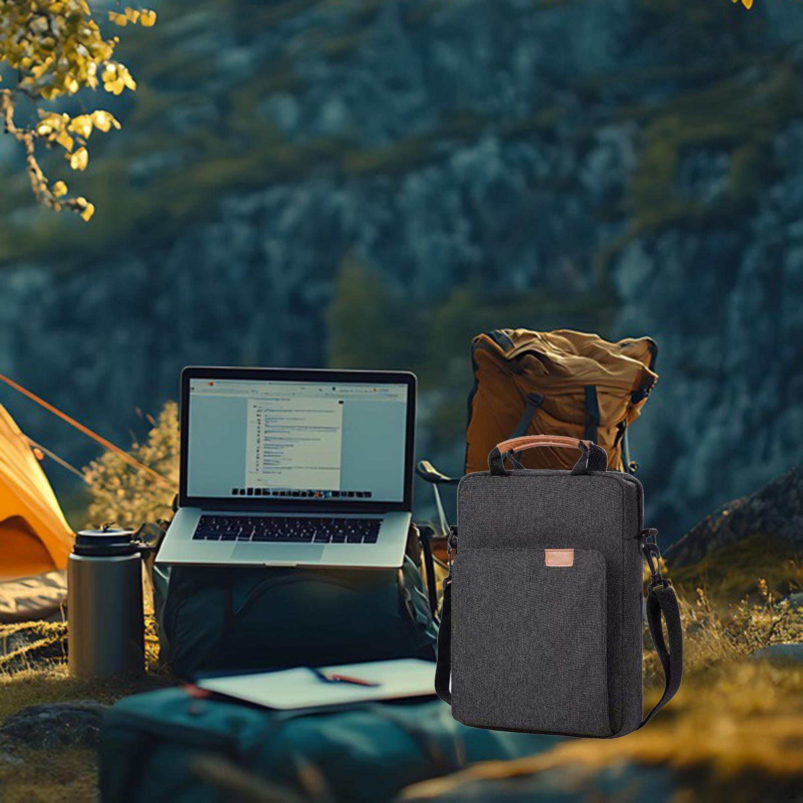 

Laptop Bag Large Capacity Carrying Case Handbag Waterproof for Work Business College Traveling 9.7 to 12.9 inch