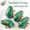 Wind-Up Tin Frog Toy Set