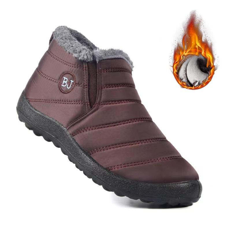 Cotton shoes women's 2025 new large size cotton boots piled thickened snow boots thermal casual shoes
