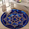 1pc Mandala Design Office Round Area Rug, Under Office Chairs Bedroom Living Room Home Decor, Room Deco