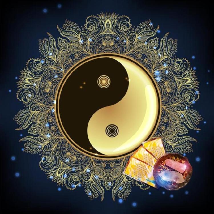 TaiChi Pattern Tarot Tablecloth Astrologys Witchcraft Deck Cloth Wall Decoration