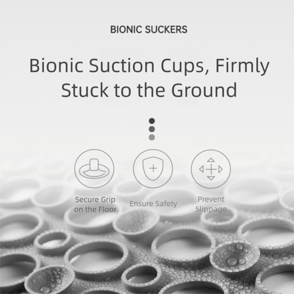 Neue Anti-Rutsch-Badematte Saugnapf 70x40cm Duschmatte Hohlrunde Löcher Schnelle Entwässerung Badezimmer Massage Fußpolster Badezimmer