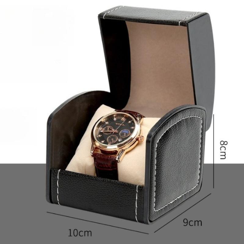

Leather Travel Watch Case Luxury Watches Collection Box Portable Wrist Watch Protective Cases Watchmaker Storage Watches Boxes чёрный