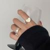 BF CLUB 925 Sterling Rings for Women Fashion Geometric Handmade Irregular Big Heart Shape Ring Party Christmas Gift