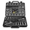 Tap and Die Set, 51-Piece Metric Sizes M6 To M24, with Coarse and Fine Thread Taps and Dies, Wrench, Carrying Case and Complete Accessories, Bearing