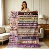 Soft Warm Cozy Flannel Blanket with Floral Wood Grain To My Nan Love Quote Print All Season Blanket for Living Room Bedroom Sofa Couch Home Decor