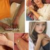 18K Gold Minimalist Heart Bracelet - Stainless Steel