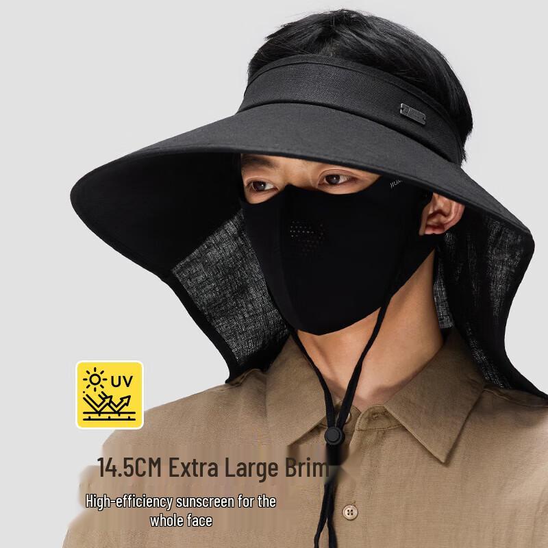 Men's Outdoor Linen Sun Visor with Neck Flap