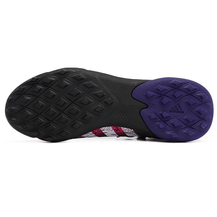 Adidas .4 TF Artificial Turf Non-Slip Durable Low-Top Kids Soccer Shoes Kids Soccer Shoes Black White Purple FW7533