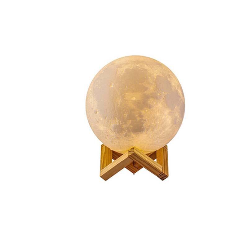 LED Moon Lamp - Touch-Activated Starry Sky Atmosphere Lamp for Bedside or Decor