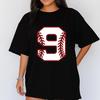 Custom Baseball Number Tee – Add Your Player Number, Name and Text, Perfect for