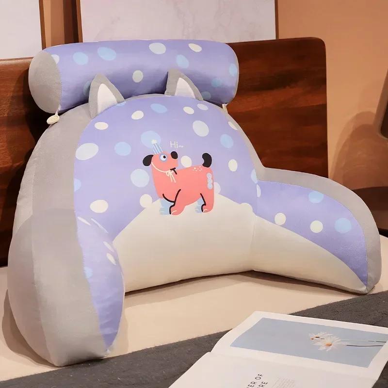 

Home Sofa Cushion Bedside Pillow in The Bedroom Protect The Waist Removable and Washable Cartoon Patterns Pillow Cushion Small 60x40cm