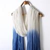 Extra Large Flowing Ethnic Dance Scarf - 120x260cm, Pure Cotton Silk Zen Gauze