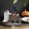 Halloween Hat And Candy Cart Desktop Ornament,Holiday Decorations,Holiday Gifts For Friends
