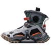 Li Ning High Top Vintage Basketball Shoes Unisex Gray AGBQ108-5
