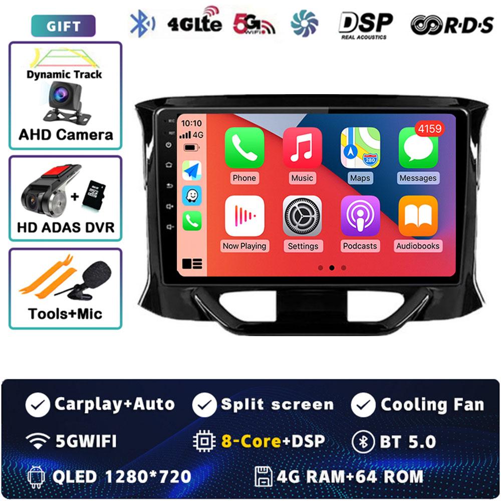 Android 14 Carplay Auto For LADA X Ray Xray 2015 - 2019 Car Radio Player Multimedia Stereo Navigation 4G+WIFI Head Unit Video BT