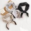 Fashion Commuter Simulation Silk Scarf Pastoral Small Square Scarf Thin Printed Decorative Scarf Scarf Female