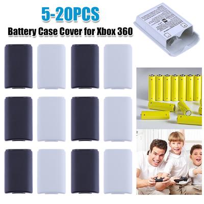 ABS Battery Back Shell with Sticker Plastic Wireless Controller Battery Cover Game Accessories Replacement for Xbox 360