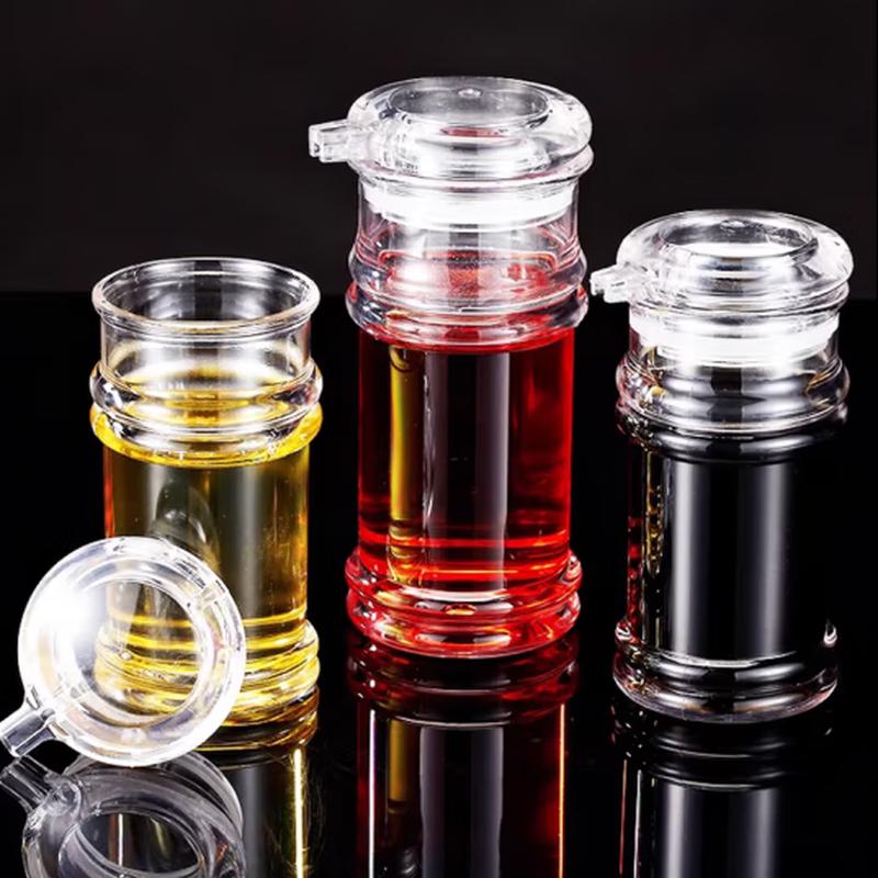 SIFAR 10-Piece Acrylic Condiment Bottle Set