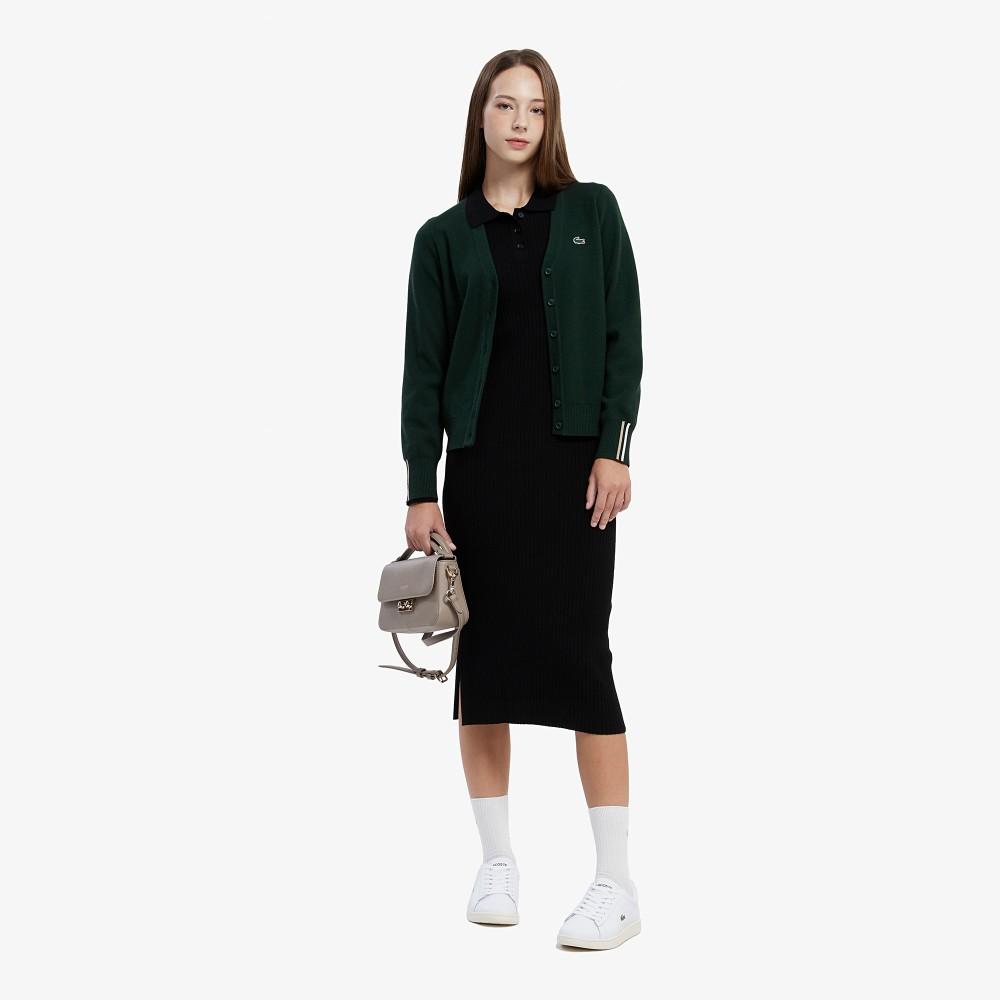 Lacoste Women's Ribbed Knit Collar Dress EF997E-55N031