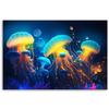 Canvas Print, Neon Nautical Abstraction