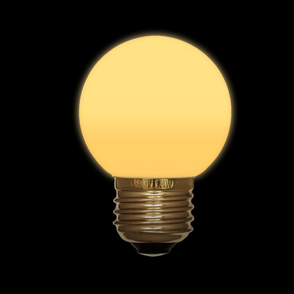 ELPA LED Light Bulb G50 Type E26 Base, Warm White, for Indoor Use, LDG1L-G-G271