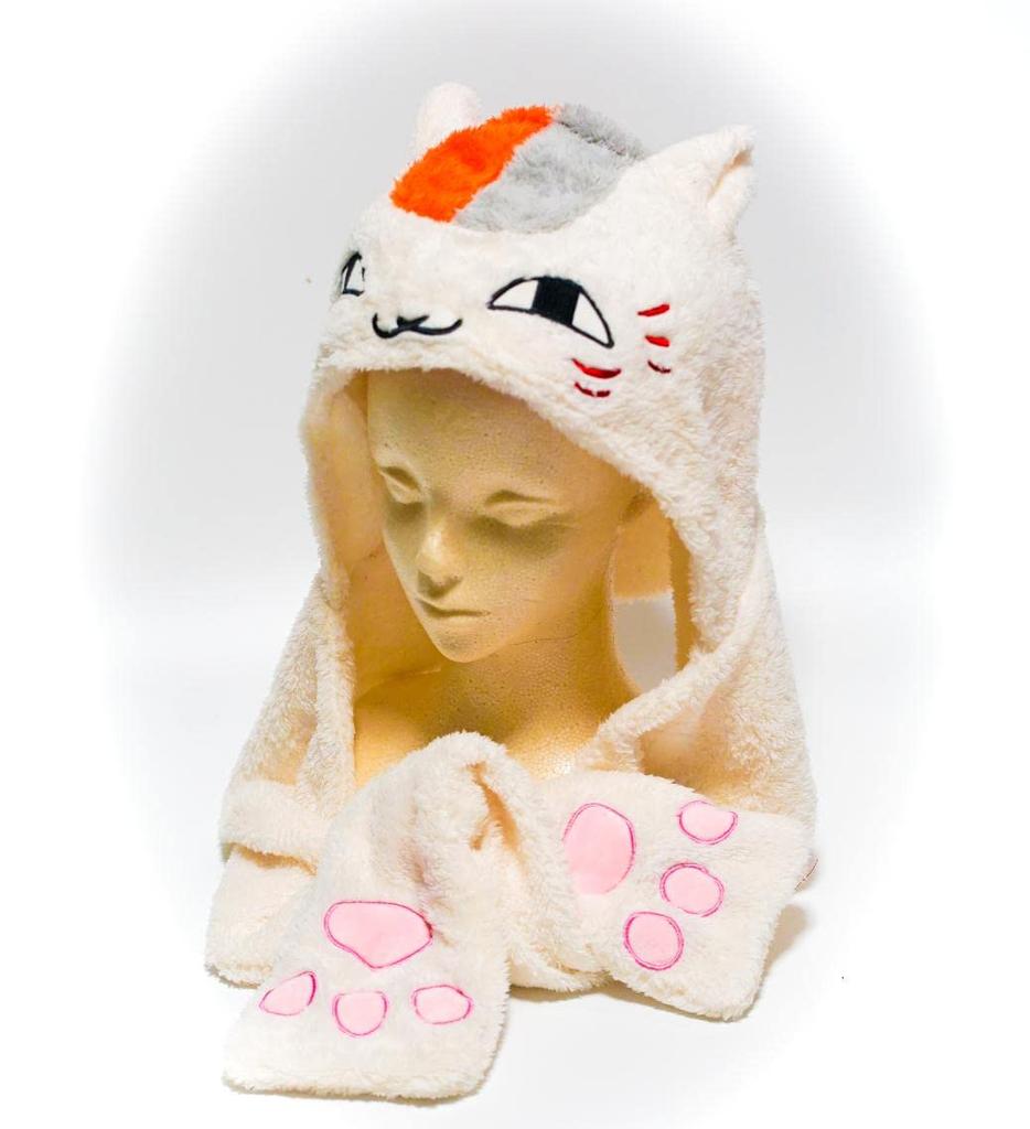 Hat, Nyanko Sensei Scarf, Natsume's Book of Friends, Night, Takashi Natsume, Nyanko Sensei, Spotted Goods