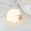 Niedliches Schwein Nachtlicht Haustier Silikon Nachtlampe Wiederaufladbare Warme Lampe Zeitgesteuerte Abschaltung Raumdekoration Kindernachtlicht Geschenk