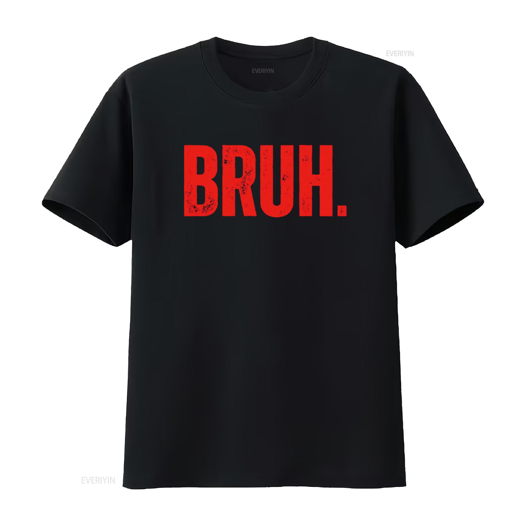 

bruh shirt boys funny T for Brothers Shirtns Men vintage Washed designer clothes fashion Top For Everyday Wear Unisex 4XL