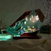 New Humpback Whale and Jellyfish Adventure Resin Luminous Ornament High-end Marine Micro-landscape Home Decoration Gift