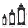 European Retro Iron Candle Holder - Romantic Windproof Floor Lantern for Weddings