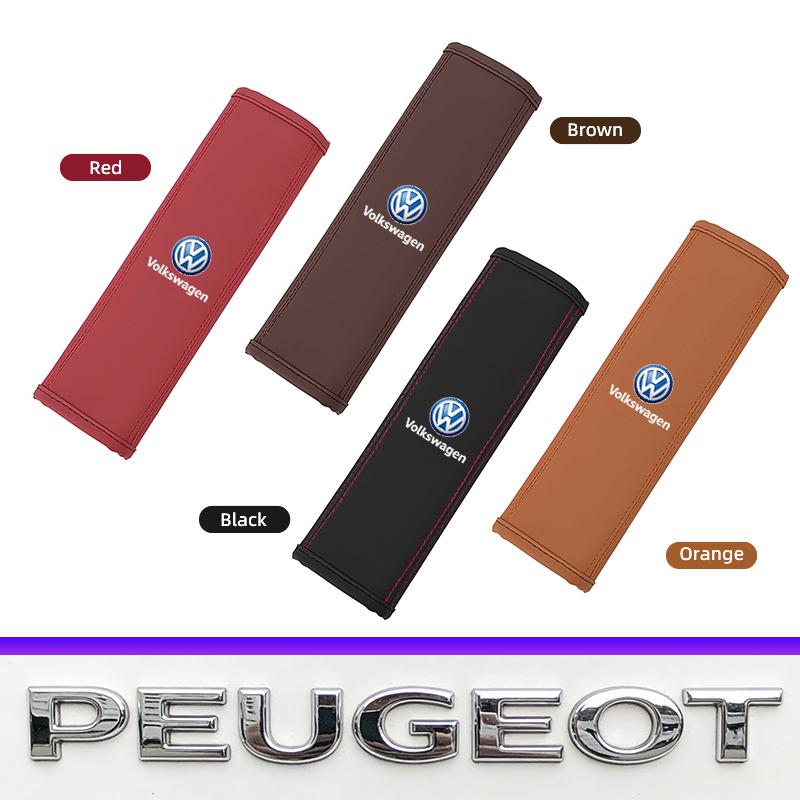 Car Seat Safety Belt Shoulder Protector Pad Accessories Valve Cap For VW Golf Amarok T5 Phaeton Teramont ID3 Tiguan T-Cross Pass ydcp0