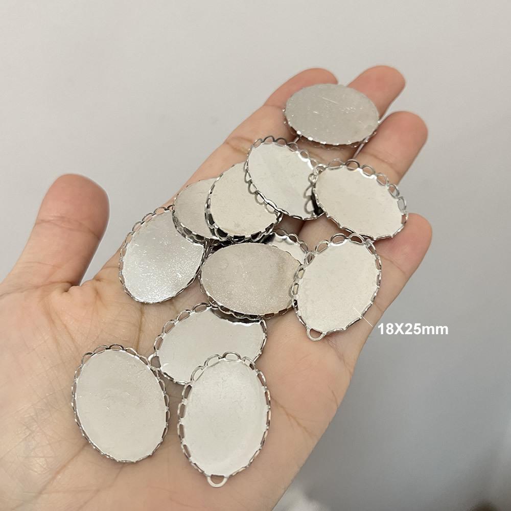 

В наличии: Латунная овальная основа для подвески 18x25 мм для DIY ювелирных изделий, оправы для камней