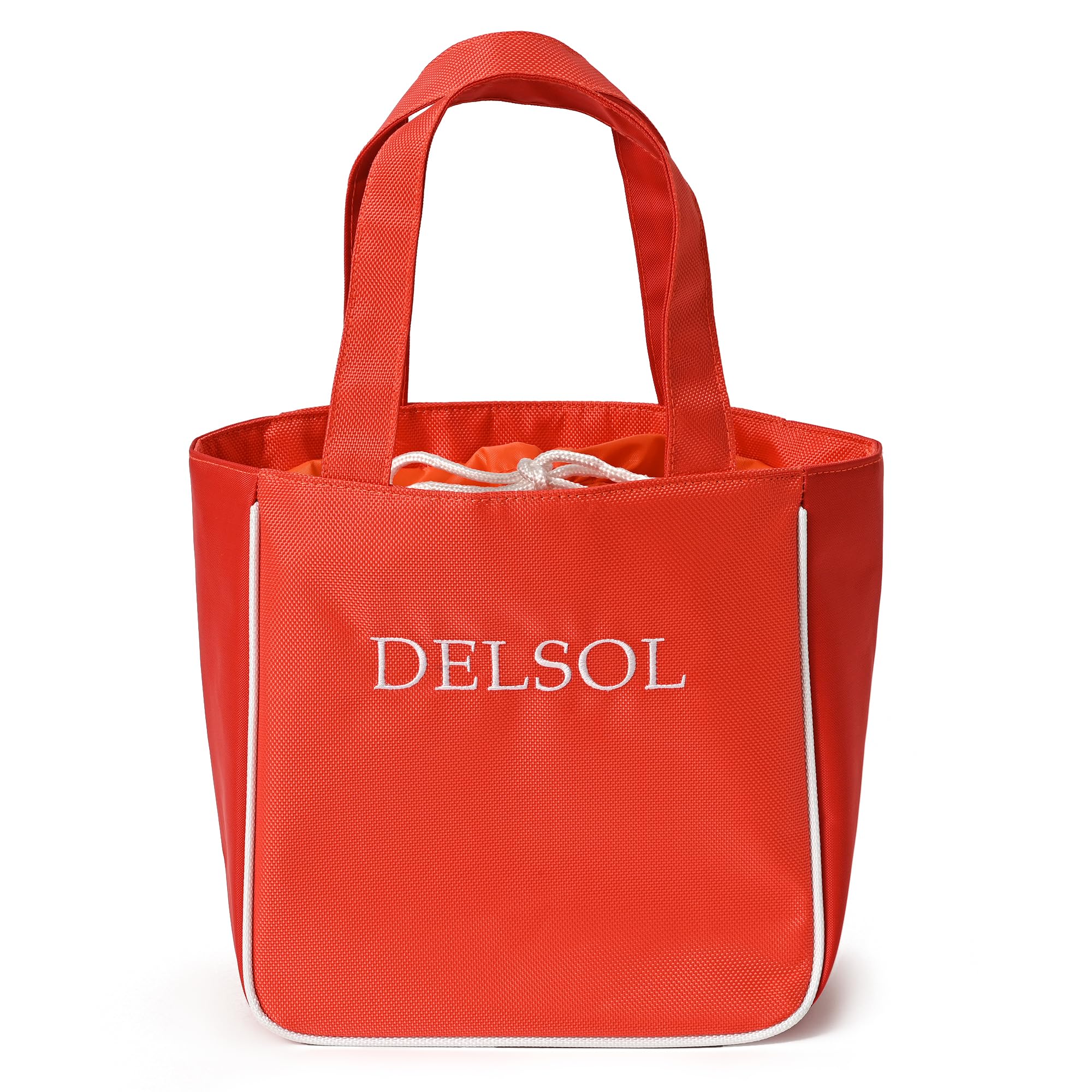 

[Delsol] 7873 Bicolor Cart Bag OR Cart Back Round Back 2025 Spring Summer Autumn Winter Orange Golf Golf Wear Sports Women s Men s Bicolor Mini Tote
