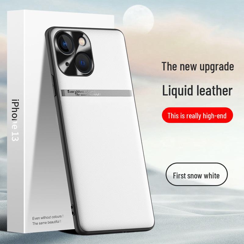 Apple 13 Flüssigleder Handyhülle: Fallschutz & Schmutzabweisende Schutzhülle - Einzelstück versandbereit