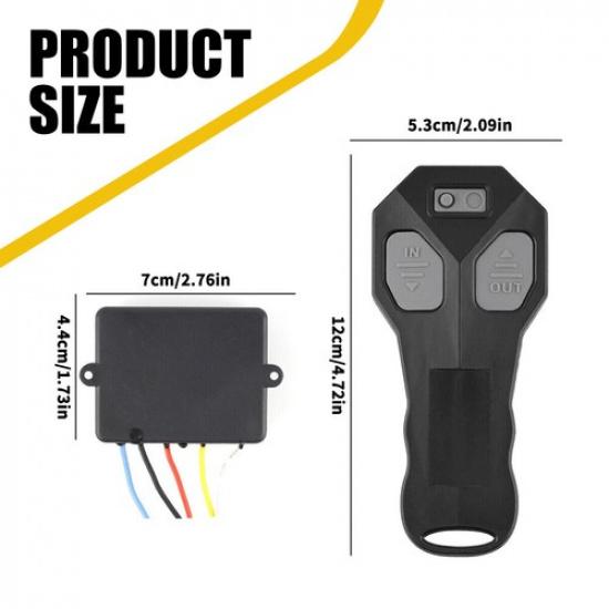 AUXITO Wireless Electric Winch Remote Control Kit 12V Handset 2PCS 150FT 4WD EA