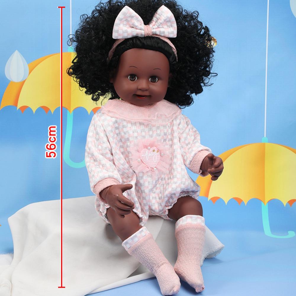 56Cm Reborn Simulation Barbie Gift Doll Baby Soft Gel Girl Toy Set Children's Doll