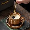 Vintage Coffee Cup and Plate Set Afternoon Tea Mug Latte Cups Water Cup Breakfast Cups Beverage Mug Coffee Mugs Drinkware