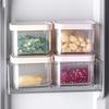 Garlic Ginger Onion Storage Box Transparent with Drain Layer Container Odor Proof Stackable Refrigerator Organizer for Freshness