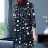 Chiffon Shirt Damen Lang Sommer Plus Polka Dot Lockeres T-Shirt Modisches Lockeres Freizeithemd