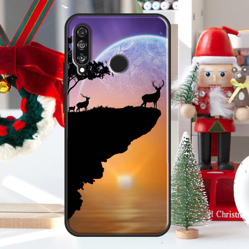 Deer Reindeer Animal For Huawei Nova Y73 Y60 Y70 Y90 Y72 Y61 Y91 7i 8i 11i 12i 12s 9 10 SE P20 P30 P40 Lite Case