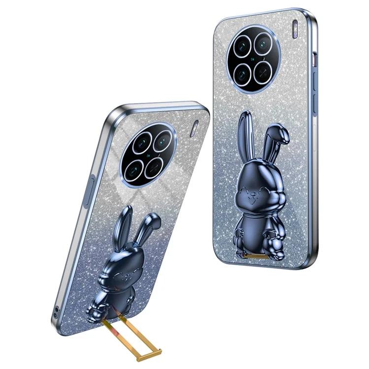 

For vivo X90 Pro 5G Slim Case Rabbit Design PC+TPU Kickstand Phone Shell
