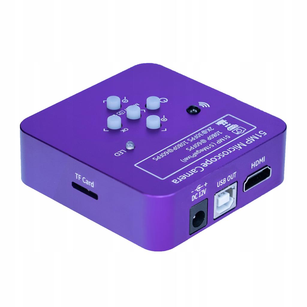 Rosfix Zestaw Mikroskopowy 3w1 – Kamera 51MP Z HDMI I USB | Obiektyw 100x | Platforma Aluminiowa 50mm I 40mm