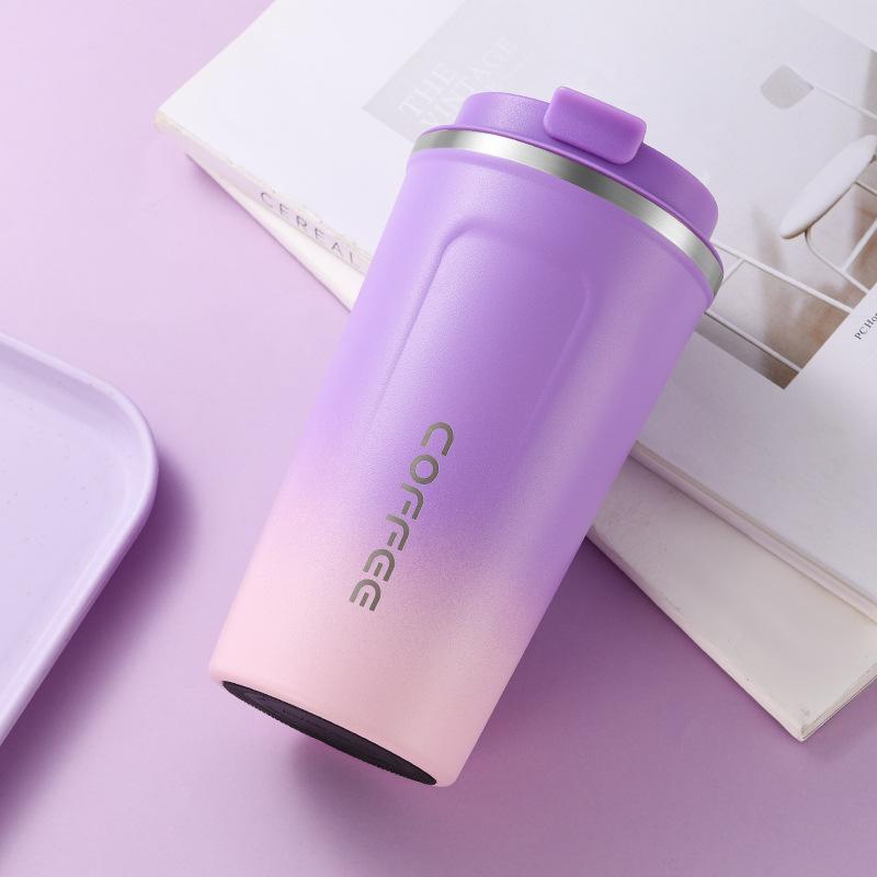 

Кружка для кофе второго поколения Pro304 из нержавеющей стали, вакуумная, двухцветная, с напылением, термос, автомобильная кружка-компаньон 380ML