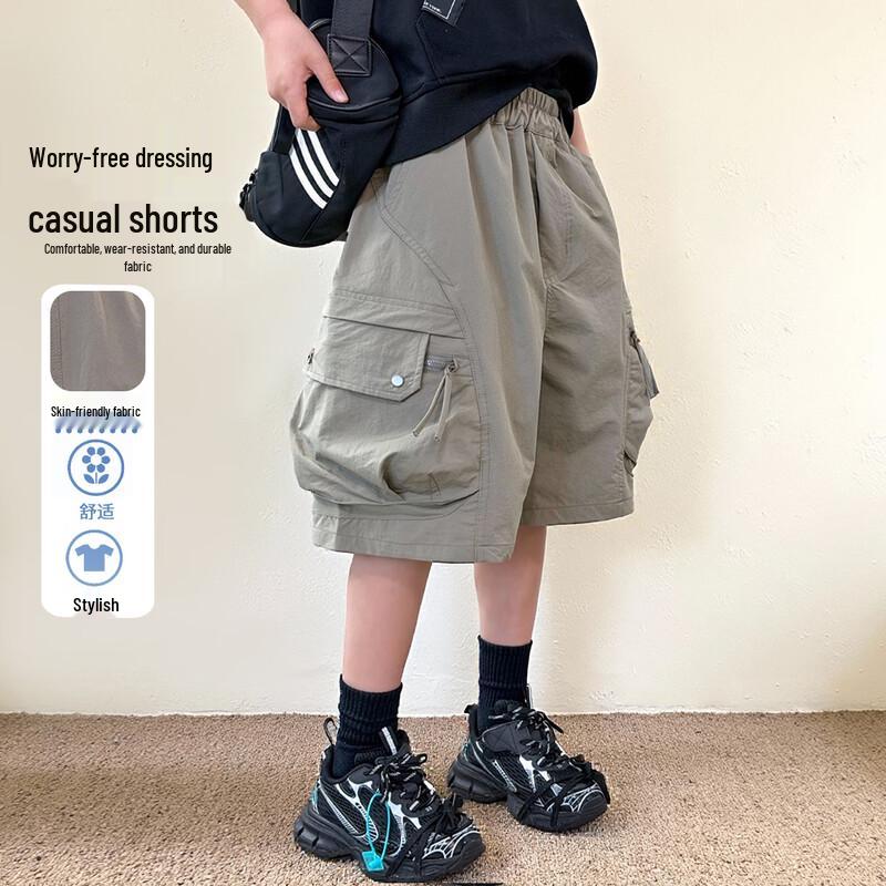 

Boys Summer Breathable Cargo Shorts 130